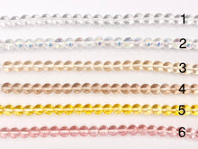 Cargar imagen en el visor de la galería, Cuentas de vidrio teñidas lisas redondas coloridas de 8 mm Lindas cuentas de vidrio transparente | 12 colores disponibles