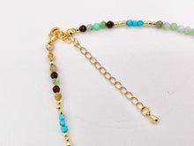 Load image into Gallery viewer, Delicate Chrysoprase, Magnesite & Pearl Necklaces 18K Gold Plated Copper Cute Choker Finished Necklace 16" Price For 1 Necklace