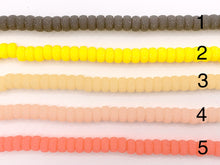 Cargar imagen en el visor de la galería, 5x9mm Acrílico Druzy Brillante Forma de Rueda Acrílico Abalorios Gran Agujero Rhinestone Acrílico Rondelle Abalorios 7" Largo / Disponible en 15 Colores