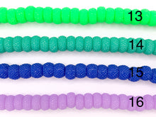 Cargar imagen en el visor de la galería, 6x12mm Acrílico Druzy Brillante Forma de Rueda Cuentas de Acrílico Agujero Grande Rhinestone Acrílico Rondelle Cuentas 7" de Largo / Disponible en 16 Colores