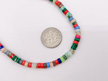 Cargar imagen en el visor de la galería, Delicate Assorted Stone Heishi Necklace 18K Gold Plated Copper Clasps Cute Choker Finished Necklace 15-16" 1 PC