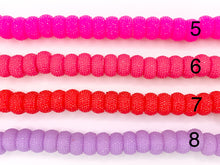 Cargar imagen en el visor de la galería, 8x14mm Acrílico Druzy Brillante Forma de Rueda Cuentas de Acrílico Agujero Grande Rhinestone Acrílico Rondelle Cuentas 7" de Largo / Disponible en 16 Colores