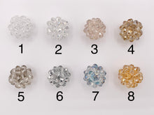 Load image into Gallery viewer, 30mm/1.18 inches Crystal Hand Weaved Balls Shiny Sparkly Crystal Rondelle Tied Round Balls By Piece 47 Colors Available