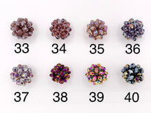 Load image into Gallery viewer, 30mm/1.18 inches Crystal Hand Weaved Balls Shiny Sparkly Crystal Rondelle Tied Round Balls By Piece 47 Colors Available