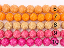 Cargar imagen en el visor de la galería, Cuentas acrílicas de diamantes de imitación de 20 mm, cuentas navideñas de resina de chicle con brillo redondo brillante para fabricación de joyas de 6,5" | Disponible en 20 colores