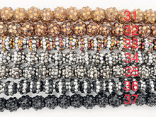 Load image into Gallery viewer, 12mm Acrylic Rhinestone Beads Shiny Round Sparkle Bubblegum Gumball Resin Holiday Beads For Jewelry Making 6.5" | Available in 37 Colors