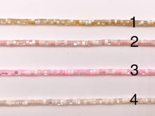 Load image into Gallery viewer, 4mm Natural Trocas/Trochidae Shell Heishi Beads Mosaic Disc Shape Beads Around 15" Available in 8 Colors
