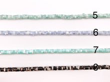 Load image into Gallery viewer, 5-6mm Natural Trocas/Trochidae Shell Heishi Beads Mosaic Disc Shape Beads Around 15" Available in 8 Colors