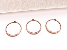 Load image into Gallery viewer, 34mm Pewter Circle Pendants Bulk Order in Light Gold, Gold, Matte Gold, Silver, Brass, Gunmetal and Copper