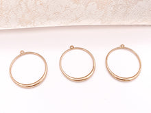 Load image into Gallery viewer, 34mm Pewter Circle Pendants Bulk Order in Light Gold, Gold, Matte Gold, Silver, Brass, Gunmetal and Copper