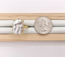 Cargar imagen en el visor de la galería, Freshwater Pearl Rings in 18K Real Gold Plated Copper Adjustable Statement Ring 4 PCS