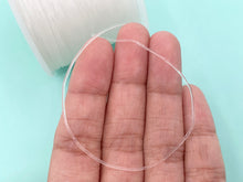 Cargar imagen en el visor de la galería, Cordón elástico transparente y fuerte para hacer pulseras | 0,5 mm, 0,8 mm, 1 mm Tamaño | 100 metros por carrete