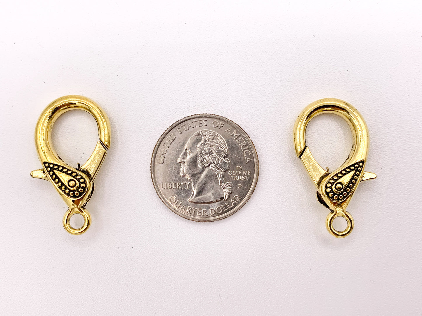 16x30mm Pewter Antique Large Lobster Claw Clasps Bulk Order in Gold, Silver, Copper, Brass and Gunmetal 18PCS