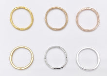 Load image into Gallery viewer, 32mm Pewter Irregular Large Circle Pendants Carved Hoop Ring Bulk Order in 9 Colors