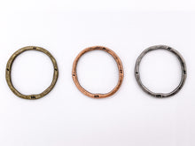 Load image into Gallery viewer, 32mm Pewter Irregular Large Circle Pendants Carved Hoop Ring Bulk Order in 9 Colors