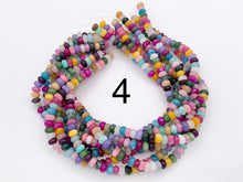 Load image into Gallery viewer, 5x8mm Beautiful Mixed Color Quartz Smooth Rondelle Beads | Multicolor Dyed Jade, Jasper And Quartz Beads Natural Stone Beads Around 15"