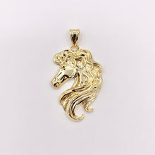 Load image into Gallery viewer, 2" Large Unicorn Head Pendants in Real Gold 18K Plated Over Copper 4 PCS
