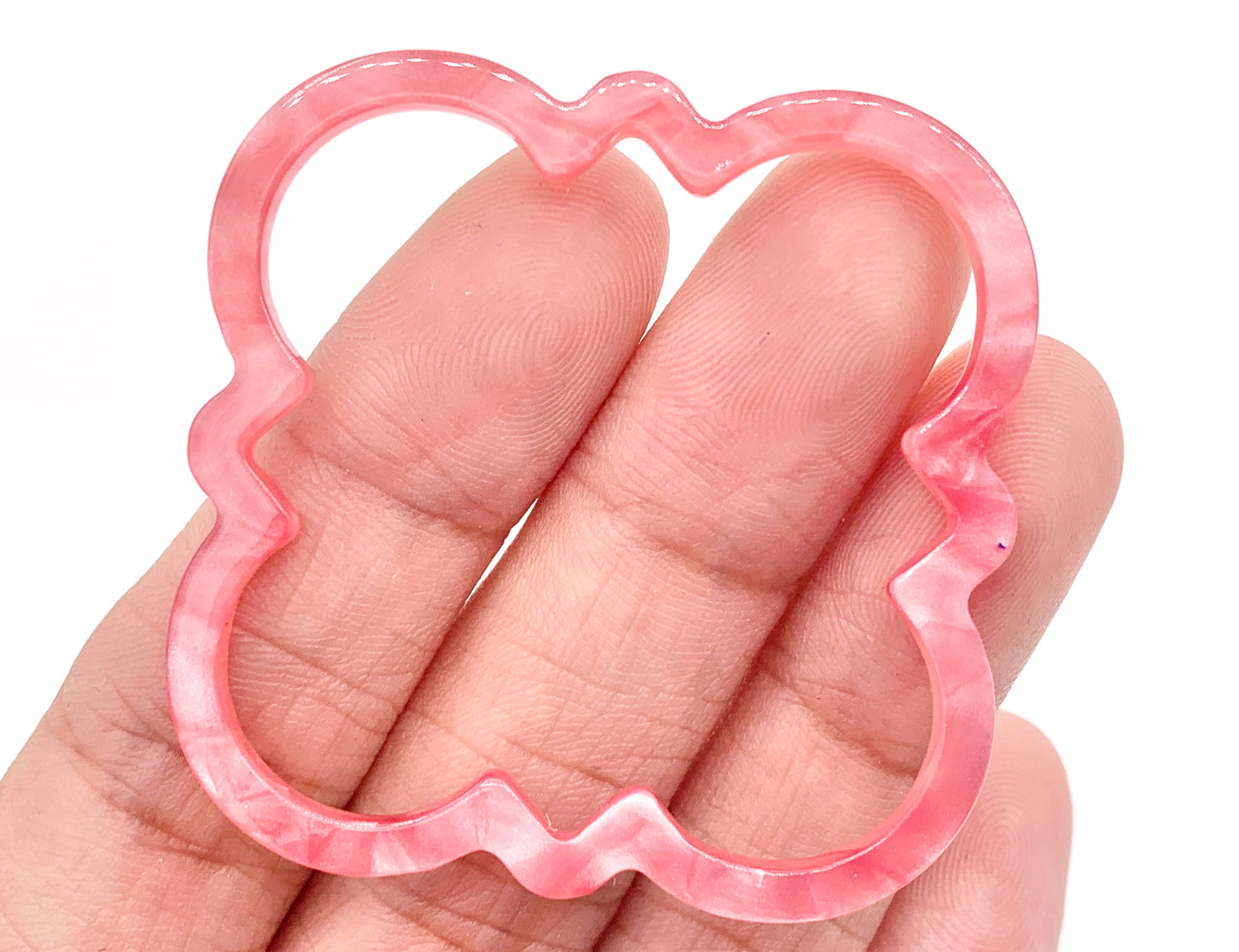 50mm/2 inches Acetate Quatrefoil Earring Pendants Acetate Earring Findings For Jewelry Making 6 PCS