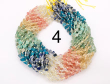 Cargar imagen en el visor de la galería, 6mm Heart Shape Hand Cut Mixed Gemstone Beads Valentine's Day Heart Beads 14-15" Dyed Jade/Quartz/African Turquoise/Lapis/Agate Etc 1 Strand