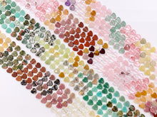 Cargar imagen en el visor de la galería, 8mm Heart Shape Hand Cut Mixed Gemstone Valentine's Day Beads 14-15" Dyed Jade/Quartz/Amethyst/Mookaite/Rhodonite Etc 1 Strand