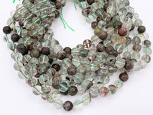 Load image into Gallery viewer, Natural Green Phantom Quartz Round Smooth Shiny Natural Gemstone Beads 6mm 8mm 10-11mm Around 15"