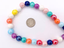 Load image into Gallery viewer, 10mm Electroplated Ceramic Porcelain Beads Large Hole Round Shiny Glossy Beads For Jewelry Making In 11 Colors Around 11"