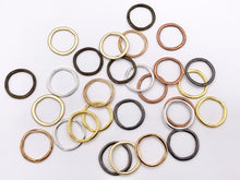Load image into Gallery viewer, 23mm Pewter Irregular Circle Pendants Hoop Ring Bulk Order in 7 Colors