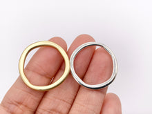 Load image into Gallery viewer, 23mm Pewter Irregular Circle Pendants Hoop Ring Bulk Order in 7 Colors