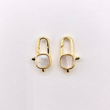 Load image into Gallery viewer, 18mm Minimalist Shell Lobster Clasp in 18K Gold Plated Copper Clasp Component for Jewelry 8 PCS