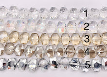 Load image into Gallery viewer, 12x14mm Ice Shape Faceted Shiny Glass Hexagon Crystal Beads Strand 14 Colors Available!!