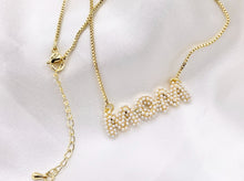 Load image into Gallery viewer, Delicate MOM Pearl Necklace Gold Plated Dainty Minimalist Pearl Finished Necklace Mother's Day Gift Idea Gift For Mom 3 PCS