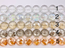Cargar imagen en el visor de la galería, 30mm Crystal Coin Faceted Shiny Glass Beads Strand 15 Colors Available!!