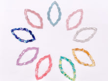 Cargar imagen en el visor de la galería, Pendientes de Marqués huecos de acetato de 34x64mm, accesorios para pendientes de acetato para la fabricación de joyas, 9 colores disponibles | 6 uds.