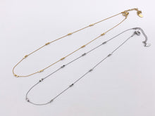 Cargar imagen en el visor de la galería, Delicate Nugget Necklace Gold/Silver Plated Stainless Steel Dainty Flexible Minimalist Finished Necklace 16" with Extension Link