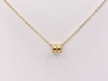 Cargar imagen en el visor de la galería, Delicate Spacer Necklace Gold Plated Stainless Steel Dainty Flexible Minimalist Finished Necklace 16" with Extension Link