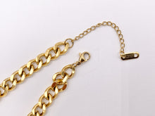Cargar imagen en el visor de la galería, Chunky Curb Necklace Gold/Silver Plated Stainless Steel Finished Necklace 16" with Extension Link
