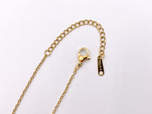 Cargar imagen en el visor de la galería, Delicate Dangle Pendant Necklace Gold Plated Stainless Steel Dainty Flexible Minimalist Finished Necklace 16" with Extension Link
