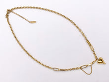 Cargar imagen en el visor de la galería, Delicate Dangle Heart Pendant Necklace Gold/Silver Plated Stainless Steel Finished Necklace 16" with Extension Link