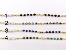 Cargar imagen en el visor de la galería, Delicate Assorted Stone Chokers 18K Gold Plated Hematite With Pearls Cute Choker Finished Necklace