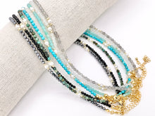 Cargar imagen en el visor de la galería, Delicate Assorted Stone Chokers 18K Gold Plated Hematite With Pearls Cute Choker Finished Necklace