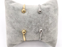 Cargar imagen en el visor de la galería, Thin Minimalist Twisted Bracelet Cuffs in Real Gold/Platinum 18K Plated Copper 4PCS