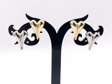 Load image into Gallery viewer, Cute Puffy Heart Earring Stud in Real 18K Gold and Silver Plated Over Copper 5 PAIRS