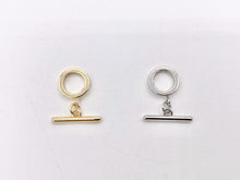 Cargar imagen en el visor de la galería, Real Gold 18K and Platinum Plated Toggle Over Copper 10 SETS