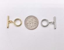 Cargar imagen en el visor de la galería, Real Gold 18K and Platinum Plated Toggle Over Copper 10 SETS