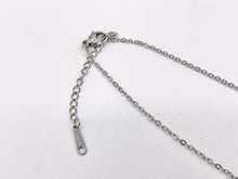 Cargar imagen en el visor de la galería, Delicate Bow Tie Dangle Necklace Silver Plated Stainless Steel Dainty Flexible Minimalist Finished Necklace 16" with Extension Link 1 PC