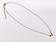 Cargar imagen en el visor de la galería, Delicate Heart Necklace Gold Plated Stainless Steel Dainty Flexible Minimalist Finished Necklace 16" with Extension Link 1PC