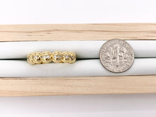 Load image into Gallery viewer, Dainty Cute Simple Stackable CZ Pave Beaded Minimalist 18K Gold Plated Ring 6 PCS