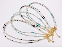 Cargar imagen en el visor de la galería, Delicate Magnesite and Black Spinel Stone With Mother of Pearl Beaded Chokers 18K Gold Plated Copper Cute Choker Finished Necklace 16"