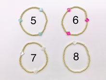 Cargar imagen en el visor de la galería, 18K Gold Plated Hematite Shell Cross Dainty Stretchy Bracelet 1 piece