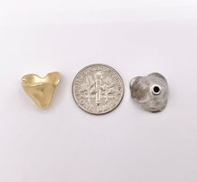 Cargar imagen en el visor de la galería, 13x10mm Pewter Cute Bead Cap Bulk Order in Matte Gold, Matte Silver, Antique Silver and Brass